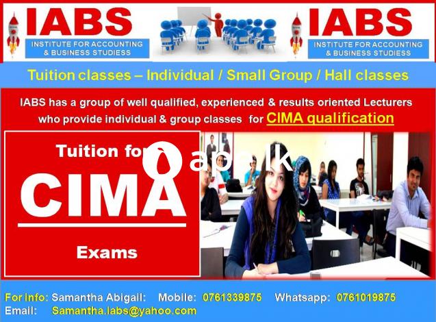 CIMA Tuition - Individual & Group